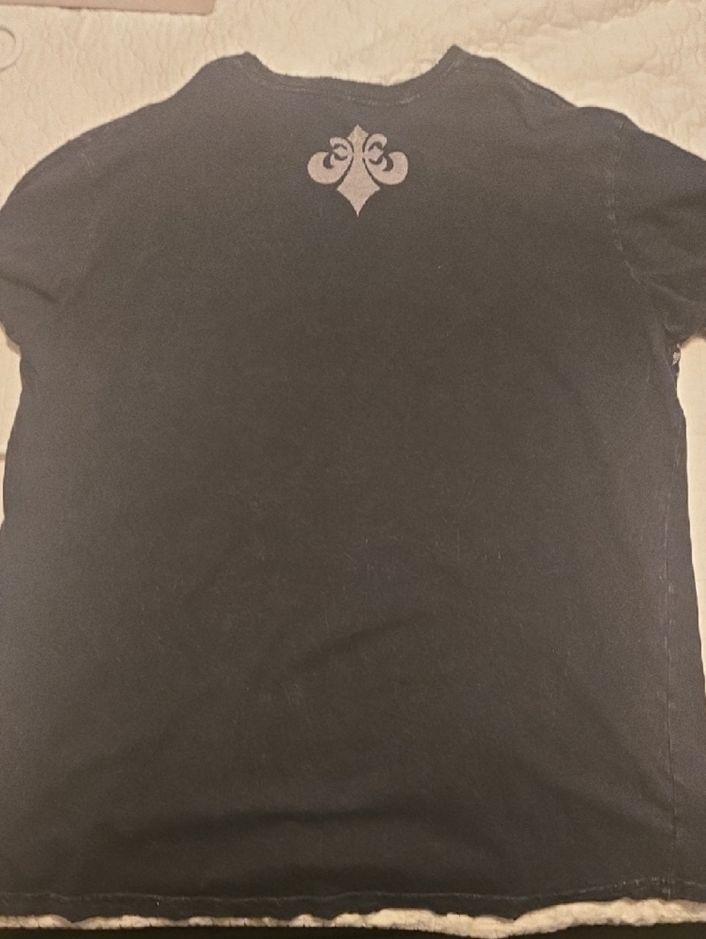 Affliction skull horse graphic tee faded black Y2K distressed Mens X Large - Picture 2 of 3